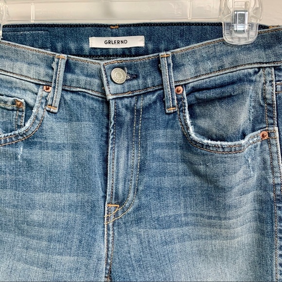NWT GRLFRND Naomi High-Rise Straight Jeans Sz 25 - Picture 7 of 10